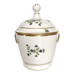 Pot � sucre en porcelaine du duc d'angoul�me barbeaux xixe si�cle