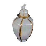 Potiche vase en porcelaine de limoges r. montigny et cie des années 1950 Potiche vase en porcelaine de limoges r. montigny et cie des années 1950