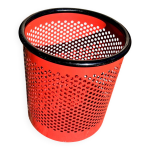Poubelle rouge rexite, italie années 80 Poubelle rouge rexite, italie années 80