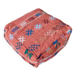 Pouf berbre orange bohme