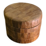 Pouf cuir de sede