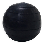 Pouf noir en cuir d'edwin et niekel taco pour leolux 90 Pouf noir en cuir d'edwin et niekel taco pour leolux 90