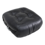 Pouf soriana par afra & tobia scarpa pour cassina cuir noir Pouf soriana par afra & tobia scarpa pour cassina cuir noir