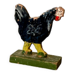Poule en bois, animaux de la ferme