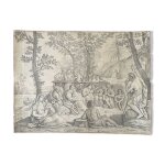 La pr�dication de saint jean baptiste rare trois vierges � l enfant nombre d or