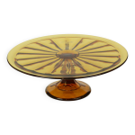 Présentoir à gâteaux art déco ambre plat à pâtisserie scailmont Présentoir à gâteaux art déco ambre plat à pâtisserie scailmont