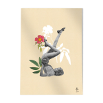 Print collage chandelle en fleur