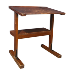 Pupitre d'colier en bois