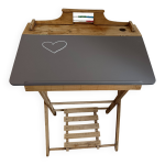 Pupitre d'colier en bois enfant pliable ardoise