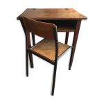 Pupitre d'écolier et sa chaise Pupitre d'écolier et sa chaise