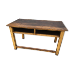 Pupitre d'colier vintage en bois 1930s