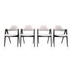 Quatre chaises de salle  manger compass par kai kristiansen danemark annes 1960