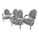 Quatre fauteuils médaillons Quatre fauteuils médaillons