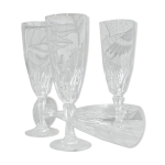 Quatre fltes  champagne vintage annes 70 luminarc