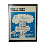 Quatrime de couverture charlie hebdo par fournier encadre, 28 juin 1971