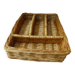 Ramasse couverts en osier, range couverts