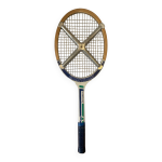 Raquette ancienne en bois donnay bois + protection mtal