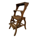 Rare chaise escabeau