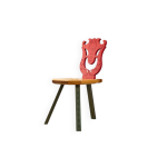Très rare chaise de musée par alessandro mendini pour osvaldo mastrangelo italie Très rare chaise de musée par alessandro mendini pour osvaldo mastrangelo italie