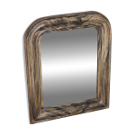 Rare petit miroir louis philippe (39 x 33 cm), glace au mercure, beau cadre Rare petit miroir louis philippe (39 x 33 cm), glace au mercure, beau cadre