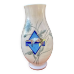 Rare vase opaline de la cristallerie baccarat decor art dco art nouveau