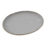 Ravier ovale en porcelaine frstenberg crme liser dor
