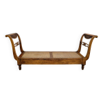 Recamier ou chaise longue époque consulat en merisier massif vers 1800 Recamier ou chaise longue époque consulat en merisier massif vers 1800