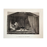 Rembrandt, la famille du bûcheron, gravure par j. oortman, xixème siècle Rembrandt, la famille du bûcheron, gravure par j. oortman, xixème siècle