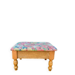 Repose pied caisse de rangement vintage