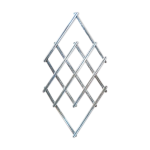 Repose plat extensible en métal argenté vintage Repose plat extensible en métal argenté vintage