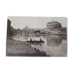 Reproduction photo  vue du chteau saint ange et de saint pierre  de alinari