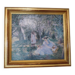 Reproduction texturée d'un tableau de lebasque, impressioniste - cadre Reproduction texturée d'un tableau de lebasque, impressioniste - cadre