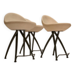Roberto foschia - suite de trois chaises egg - midj - c. 1990 - italie -