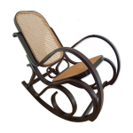 Rocking - chair en bois et cannage Rocking - chair en bois et cannage