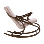 Rocking chair en bois courb de ton, annes 1960