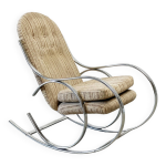 Rocking chair chrom avec le tissu original