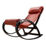 Rocking chair gae aulenti sgarsul pour poltronova italie 1962