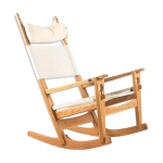 Rocking chair  keyhole chair  de hans j. wegner pour getama