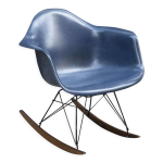 Rocking chair rar navy blue de charles & ray eames - herman miller - 1970