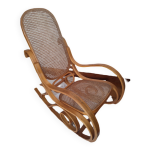 Rocking chair en rotin