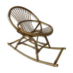Rocking chair en rotin pour enfan