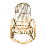 Rocking - chair rotin vintage