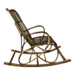 Rocking - chair en rotin vintage