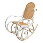 Rocking chair thonet poque fin xixe en bois courb crus grge