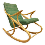 Rocking - chair vintage en bois courb