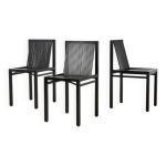Ruud jan kokke ensemble de 3 chaises de salle � manger latjes pour metaform pays - bas 1986