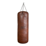 Sac de boxe en cuir avec équerre acier fixation murale Sac de boxe en cuir avec équerre acier fixation murale