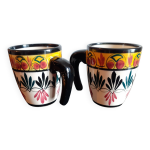 Saint jean de bretagne / paire de mugs en faience