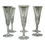 Saint louis cerdagne 6 flutes a champagne cristal - 18, 8 cm Saint louis cerdagne 6 flutes a champagne cristal - 18, 8 cm