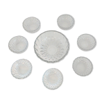 Saladier et ses 7 ramequins en cristal cristallerie de nuremberg